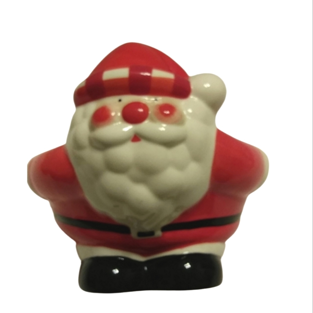 Pier 1 Santa Christmas ceramic  candy snacks santa bowl